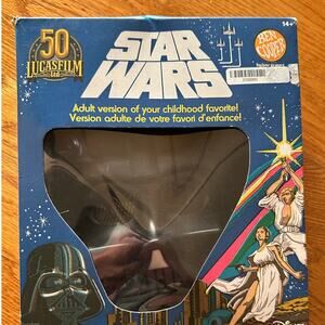 Ben Cooper Star Wars Darth Vader Halloween Costume Top & Mask Adult One Size New